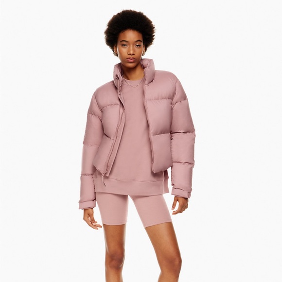 Aritzia Jackets & Blazers - NWT Aritzia Mega Puff Short in Ashy Pink (XXS)